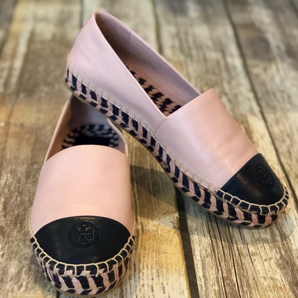 Tory Burch Shoes - NEW TORY BURCH Pink & Navy Platform Espadrille-8.5